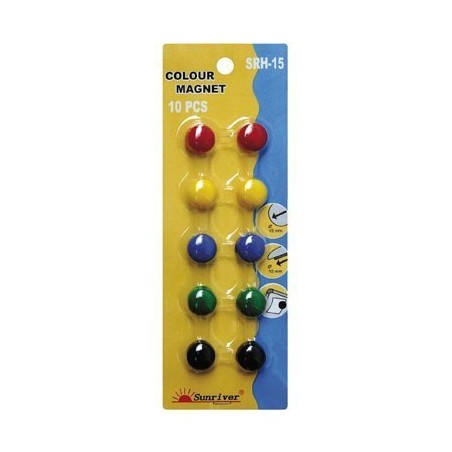 Magnesy Argo Kolorowe Wf-15 Opakowanie 10Sztuk Srh-15