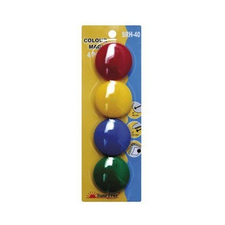 Magnesy Argo Kolorowe Wf-40 Opakowanie 4Sztuki Srh-40