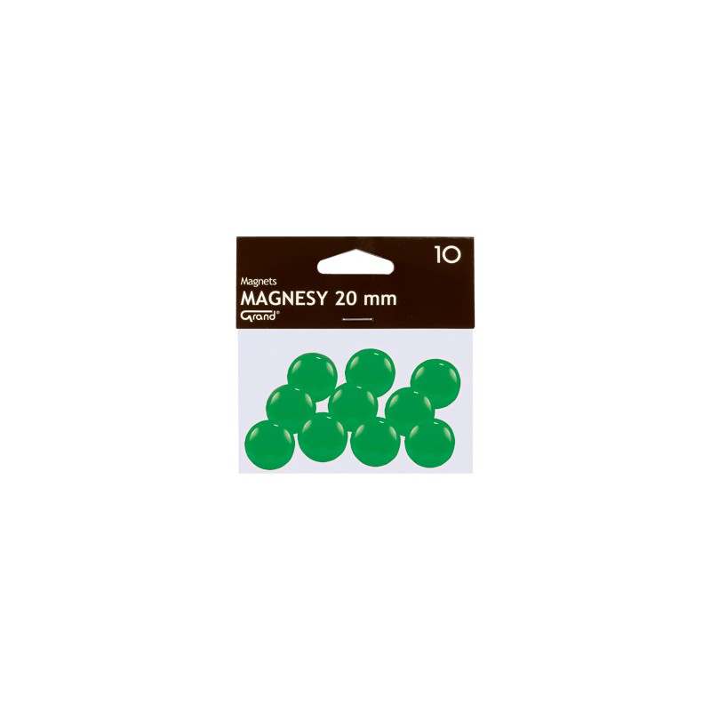 Magnes 20Mm Grand Zielone 10 Szt 130-1692