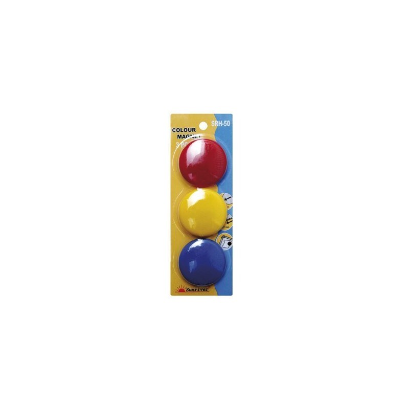 Magnesy Argo Kolorowe Wf-50 Opakowanie 3Sztuki Srh-50