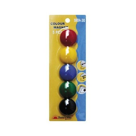 Magnesy Argo Kolorowe Wf-30 Opakowanie 5Sztuk Srh-30
