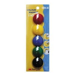 Magnesy Argo Kolorowe Wf-30 Opakowanie 5Sztuk Srh-30