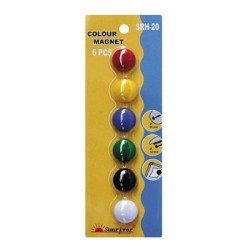 Magnesy Argo Kolorowe Wf-20 Opakowanie 6Sztuk Srh-20