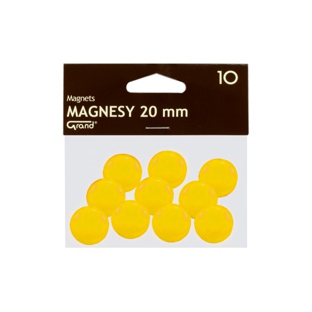 Magnes 20Mm Grand, Żółty, 10 Szt 130-1691