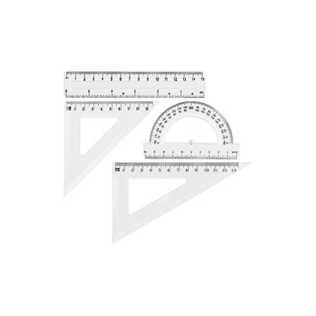 Zestaw Geometryczny Gr-031T, Przezroczysty Grand 130-1640