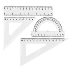 Zestaw Geometryczny Gr-031T, Przezroczysty Grand 130-1640