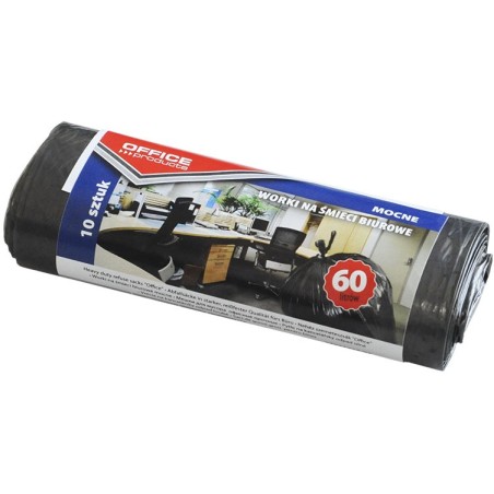 Worki Na Śmieci Office Products 60L Ldpe Czarne (10)