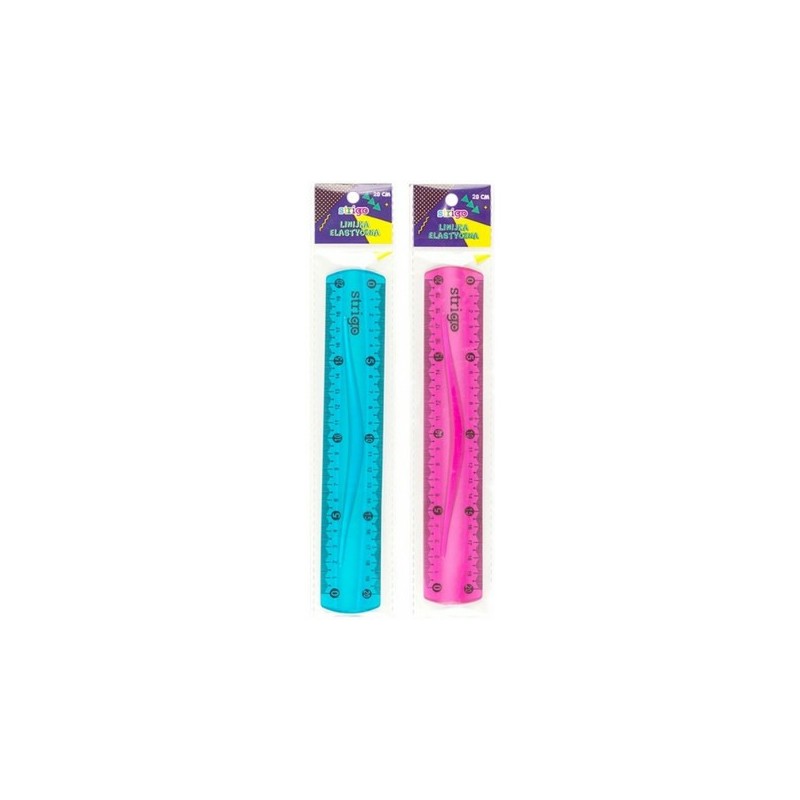 Linijka Plastikowa Strigo 20 Cm Elastyczna
