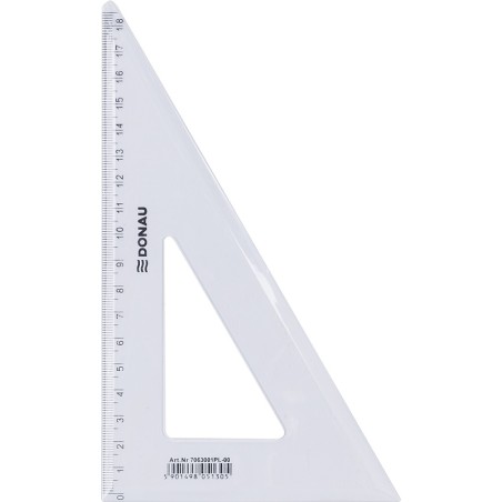 Ekierka Plastikowa Donau 19Cm 60° Transparentna