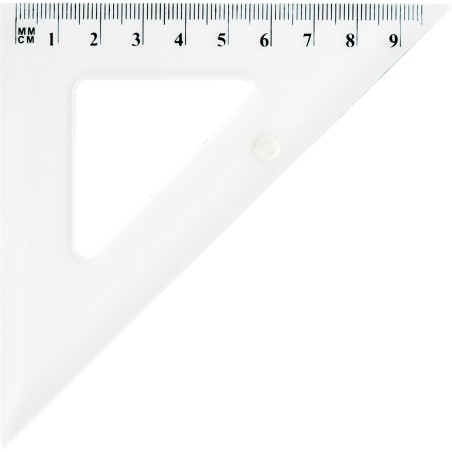 Ekierka Szkolna Grand Gr854T 45/10Cm Przezroczysta 130-1709
