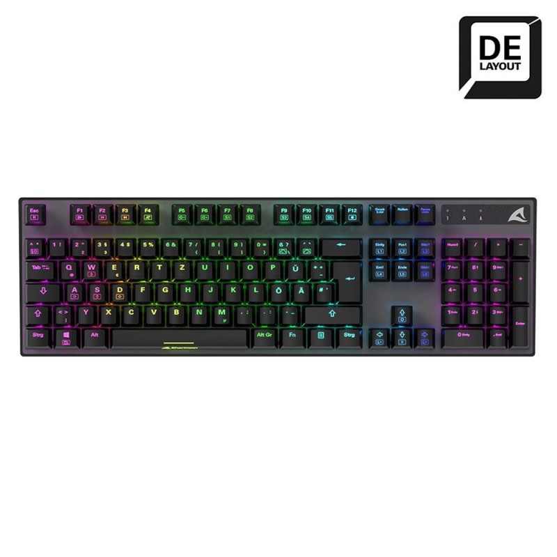 Klawiatura Mechaniczna Skiller Sgk20 Black Switch-Red/Rgb