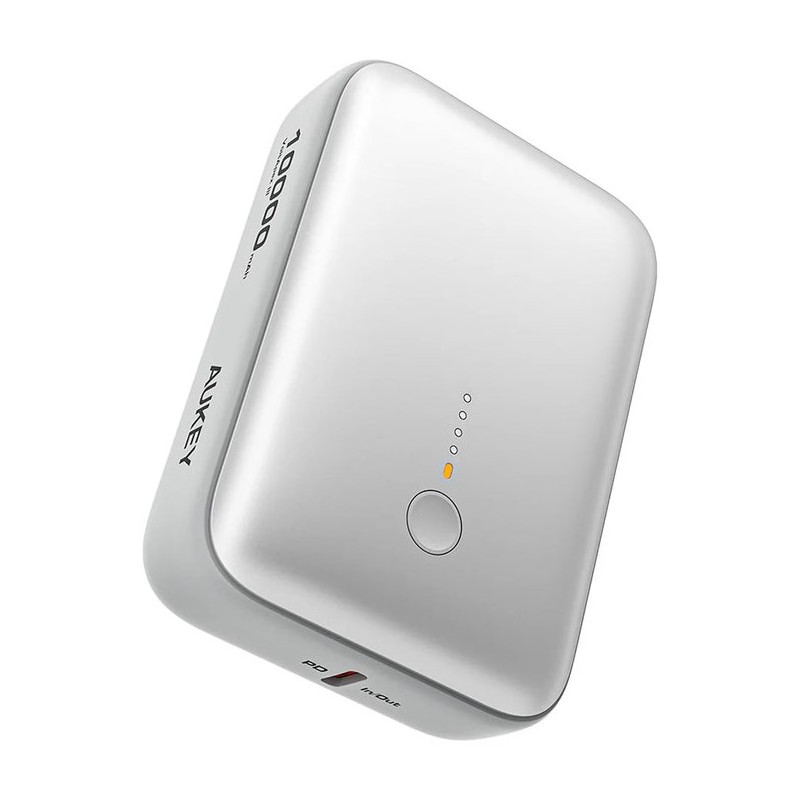 Powerbank Aukey Spark Mini 10000Mah 20W Usb-C/Usb-A Biały