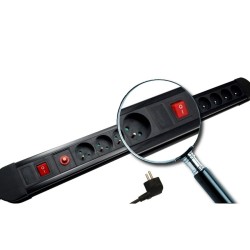 Maclean Listwa Zasilająca 10 Gniazd 3680W Mce10