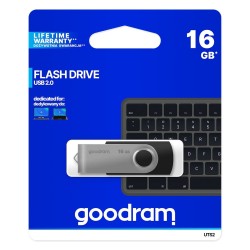 Pendrive Goodram Twister Uts2-0160K0R11 (16Gb  Usb 2.0  Kolor Czarny)