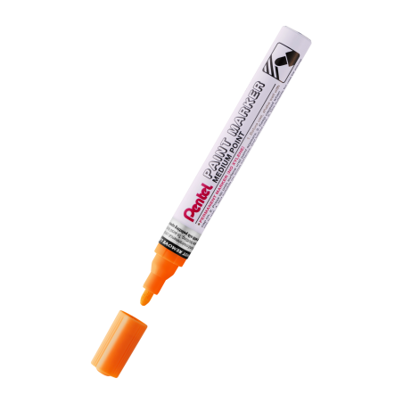 Marker Olejowy Pentel Średnia Okrągła  Końcówka,  Mmp10-F Pomarańczowy