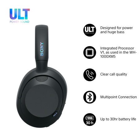 Słuchawki Sony  Wh-Ult900Nb Czarne