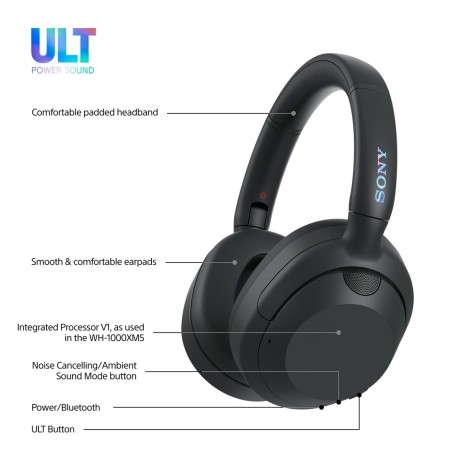 Słuchawki Sony  Wh-Ult900Nb Czarne