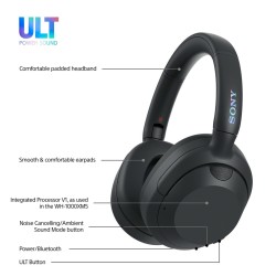 Słuchawki Sony  Wh-Ult900Nb Czarne