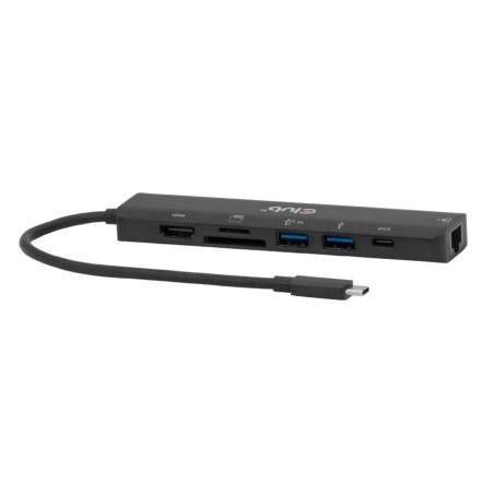 Club3D Csv-2553 Huby I Koncentratory Usb Type-C 5000 Mbit/S Czarny