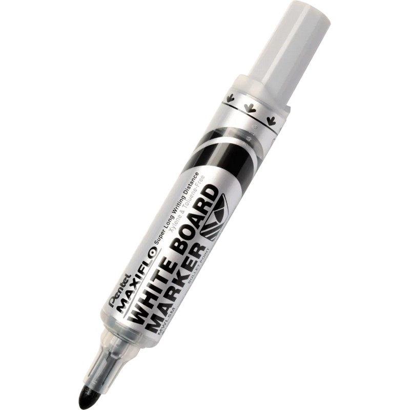 Marker Do Tablic Suchościeralny Gruby Maxiflo Pentel Mwl5W Czarny Mwl5W-Ax Suchościeralny .