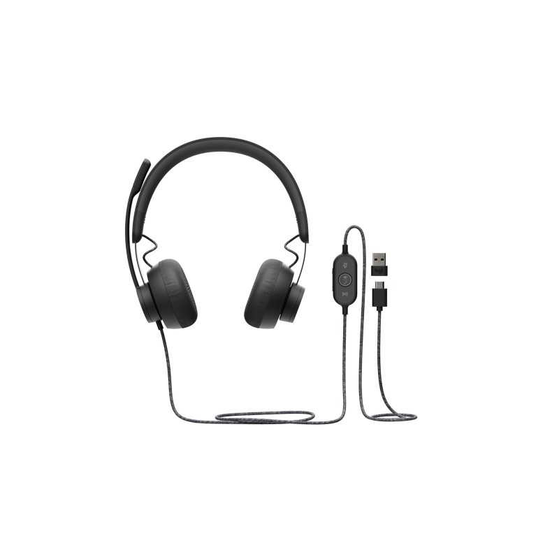 Zestaw Słuchawkowy Logitech Zone Wired Earbuds Usb Teams
