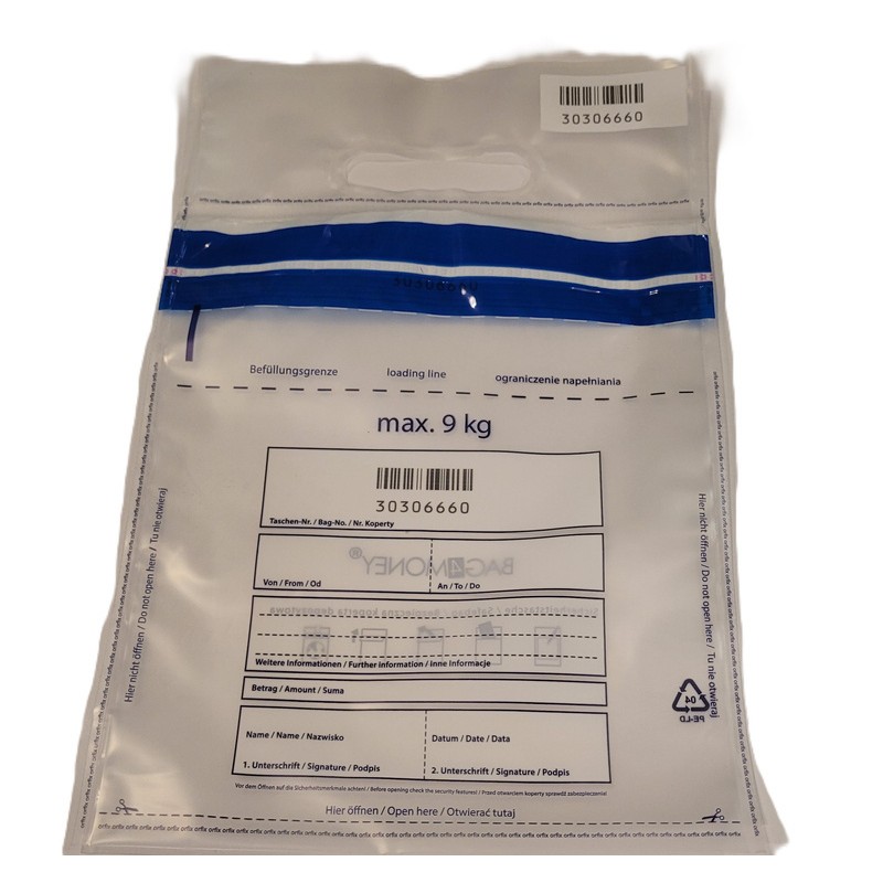 Koperta Bezpieczna/Bankowa Na Bilon Max 9Kg (50Szt.) Zew.245*290Mm Transparent 55838097