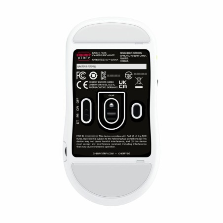 Mysz Cherry Xtrfy M68 Pro - Mysz - Optyczna - 5 Przycisków - Bezprzewodowa - 2,4 Ghz - Odbiornik Bezprzewodowy (Usb) - Biały