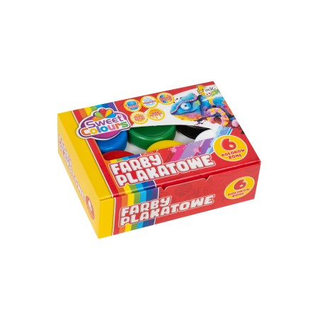 Farby Plakatowe 6 Kolorów 20Ml Sweet Colours 00454 Otocki