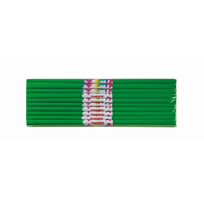 Bibuła Marszczona 50X200Cm, Zielony, 10 Szt., Happy Color, Ha 5020-5