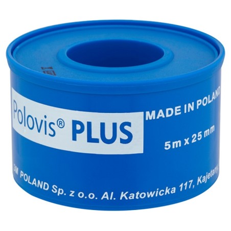 Hipoalergiczny Przylepiec Tkaninowy 5M X 25Mm Polovis Plus Uu006387201  Plaster Na Rolce