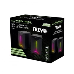 Esperanza Głośniki 2.0 Usb Led Rainbow Frevo Egs105