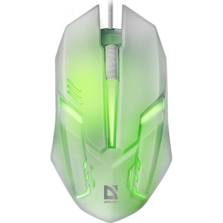 Defender Mysz Cyber Mb-560L 7 Kolorów 1200Dpi 3P Biała 52561