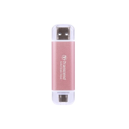 Transcend Esd310 512 Gb Usb Type-A Na Usb Type-C 3.2 Gen 2 (3.1 Gen 2) Różowy