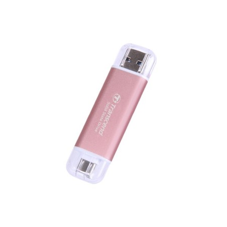 Transcend Esd310 512 Gb Usb Type-A Na Usb Type-C 3.2 Gen 2 (3.1 Gen 2) Różowy