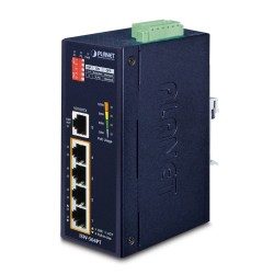 Planet Isw-504Pt Łącza Sieciowe Nie Zarządzany L2 Fast Ethernet (10/100) Obsługa Poe Czarny