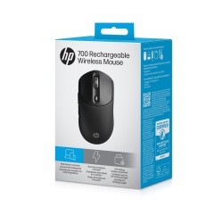 Mysz Hp 700 Rechargeable  Mouse Black Bezprzewodowa Z Akumulatorem Czarna Az7B0Aa