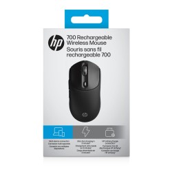 Mysz Hp 700 Rechargeable  Mouse Black Bezprzewodowa Z Akumulatorem Czarna Az7B0Aa