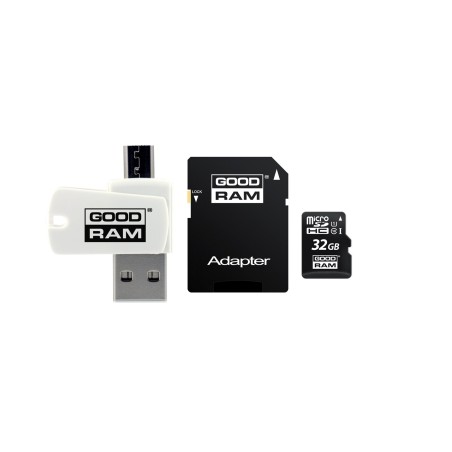 Karta Pamięci Z Adapterem I Czytnikiem Kart Goodram All In One M1A4-0320R12 (32Gb  Class 10  Adapter, Czytnik Kart Microsdhc, Ka