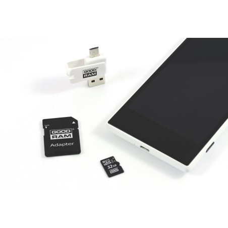 Karta Pamięci Z Adapterem I Czytnikiem Kart Goodram All In One M1A4-0320R12 (32Gb  Class 10  Adapter, Czytnik Kart Microsdhc, Ka