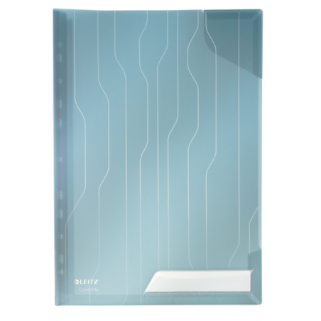 Folder Leitz Combifile, Usztywniony, Niebieski Przezroczty, Folia 3 Szt., 200 Mic., 47280035