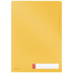Folder A4 Z Kieszonką Na Etykietę Leitz Cosy, Żółta 47080019