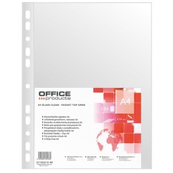Koszulki Na Dokumenty A4 Pp Krystaliczne 40 Mikr. 100Szt. Office Products 21142215-90