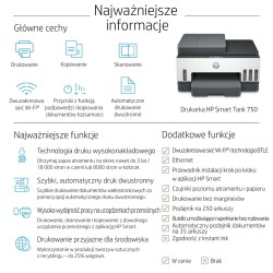 Urządz. Wielof. Hp Smart Tank 750 All-In-One 6Uu47A