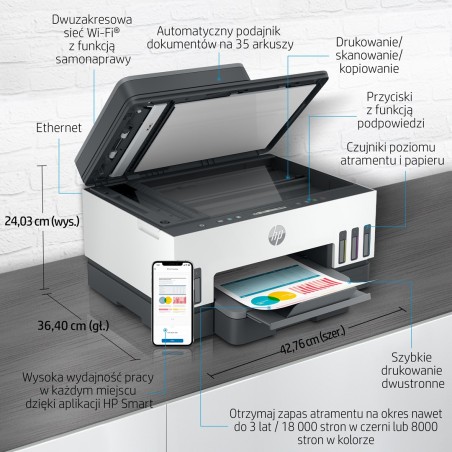 Urządz. Wielof. Hp Smart Tank 750 All-In-One 6Uu47A
