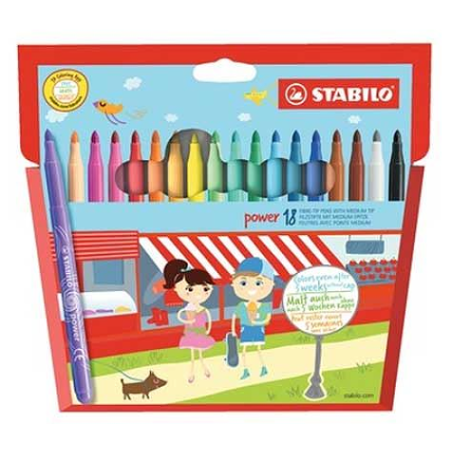 Flamastry Stabilo Power 18Szt 280/18-02/01