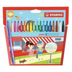 Flamastry Stabilo Power 18Szt 280/18-02/01