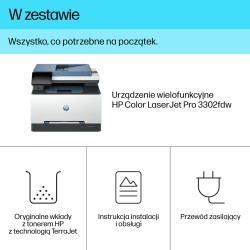 Hp Laserjet Pro 3302Fdw Bezprzewodowe Multifunction W Kolorze Drukarka, Kopiarka, Skaner  Druk Dwustronny