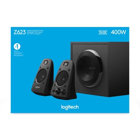 Zestaw Głośników Logitech Z-623 Speaker 980-000403 (2.1  Kolor Czarny)