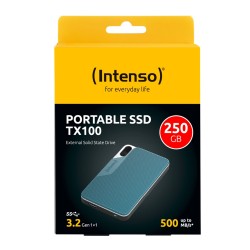 Dysk Zewnętrzny Ssd Intenso Tx100 250Gb Niebieski