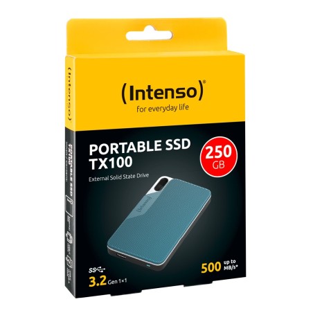 Dysk Zewnętrzny Ssd Intenso Tx100 250Gb Niebieski
